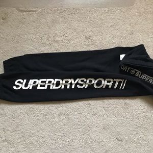 Superdry sweats M- black jogger, drawstring waist